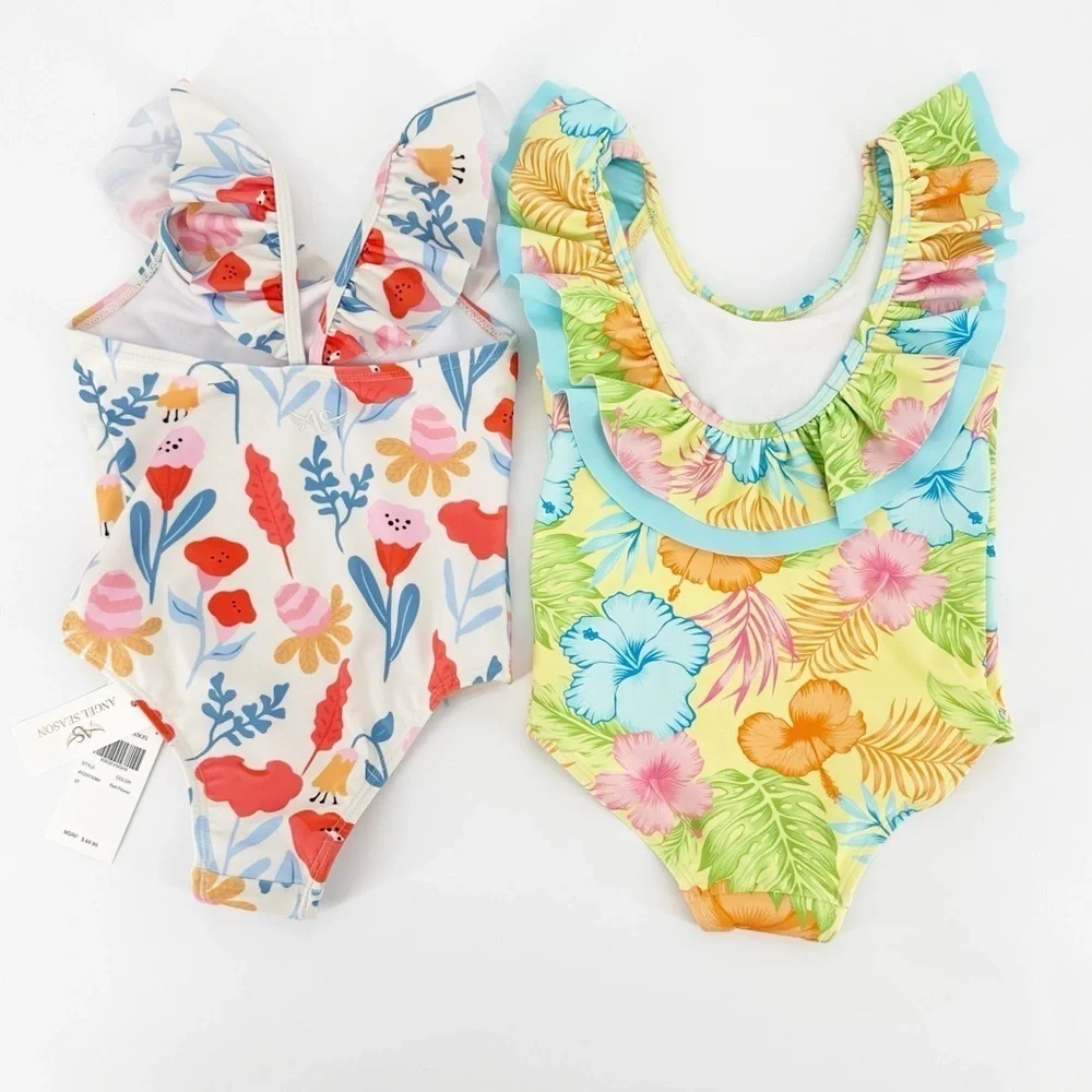 2 One Piece Ruffle Butts and Angel Season NEW